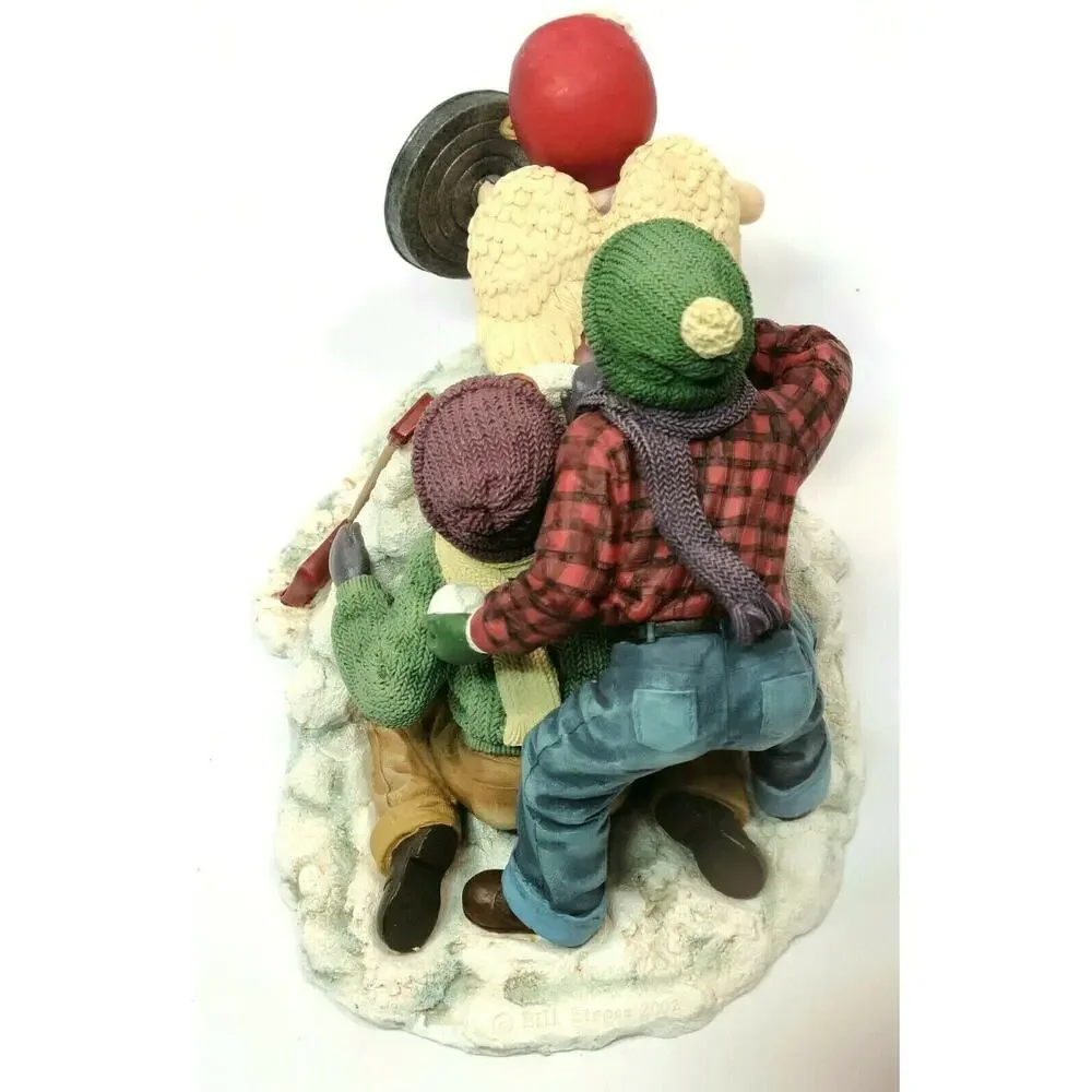 Prayers & Promises YA MISSED AGAIN Figurine Demdaco 2002 Bill Stross Snow Kids